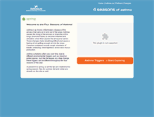 Tablet Screenshot of 4seasonsofasthma.ca